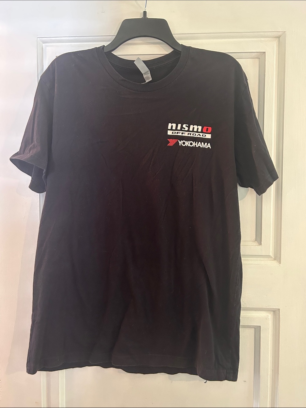 Next Level Apparel Black Nismo Yokohama Logo Tee